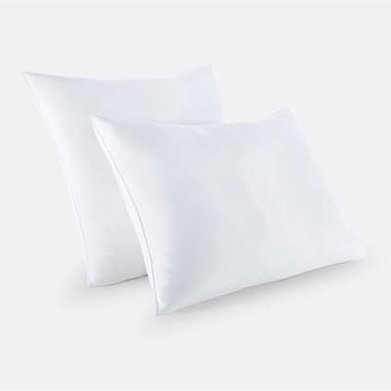 Lot 2 oreillers fermes microfibre anti-acariens