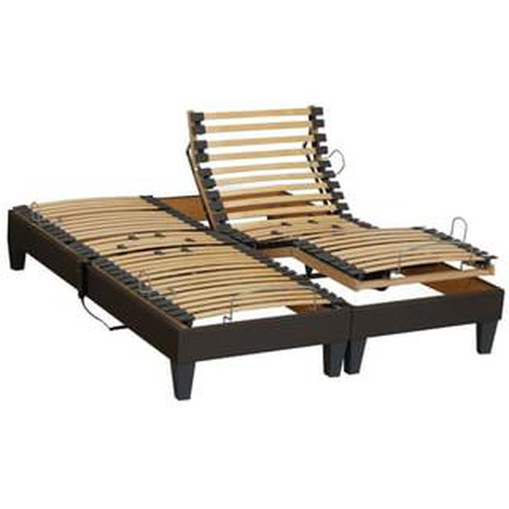 Lot de 2 sommiers de relaxation électrique VANESSA, confort ajustable