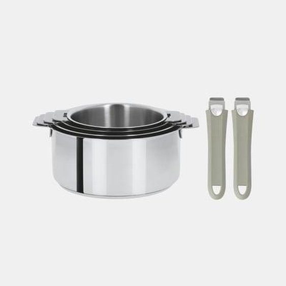 Lot 4 casseroles - Ø14/16/18/20 cm - 6 pièces