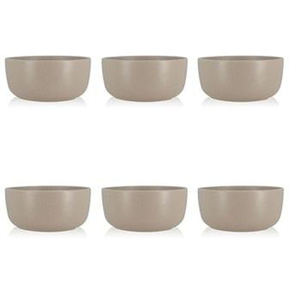 Lot 6 assiettes coupes arita 15cm en gres gris