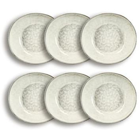 Lot 6 assiettes creuses boral 21cm en autres ceramiques beige