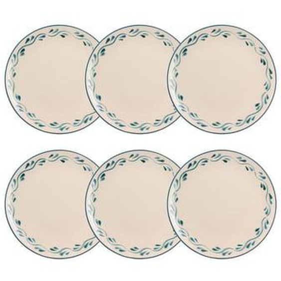 Lot 6 assiettes plates azur 26cm