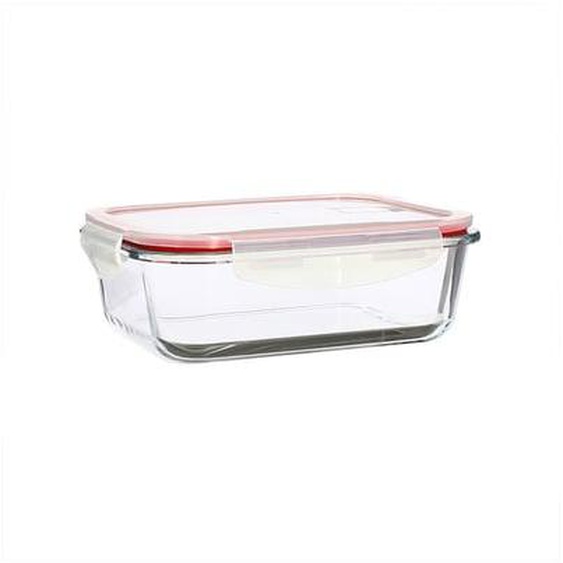 Lot 6 boites hermetiques clementine rectangles 1040ml en verre