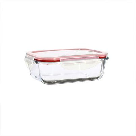 Lot 6 boites hermetiques rectangulaire clementine 630ml en verre