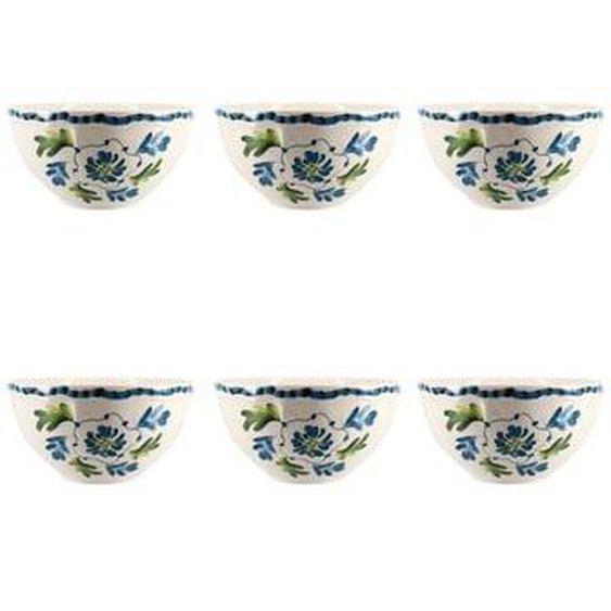 Lot 6 bols gardenia 600ml en gres