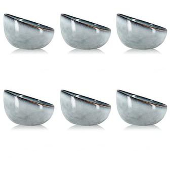 Lot 6 coupelles aronal 12cm en gres bleu