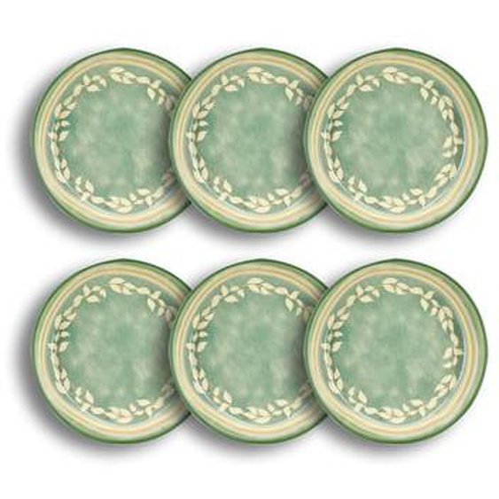 Lot 6 coupelles capria 16cm en faience vert