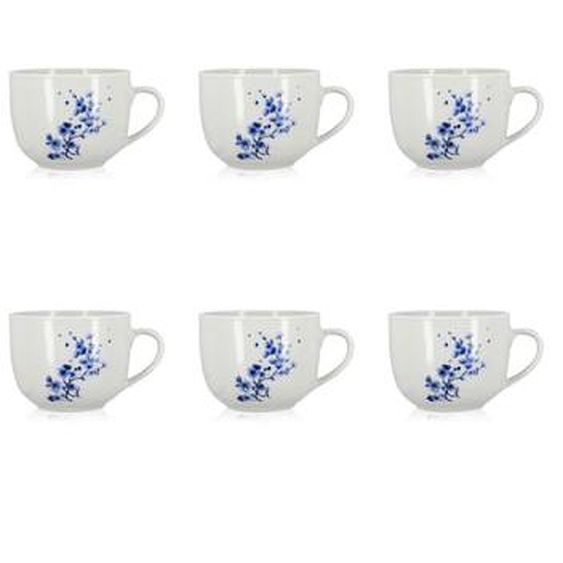 Lot 6 jumbos centauree 48cl en porcelaine