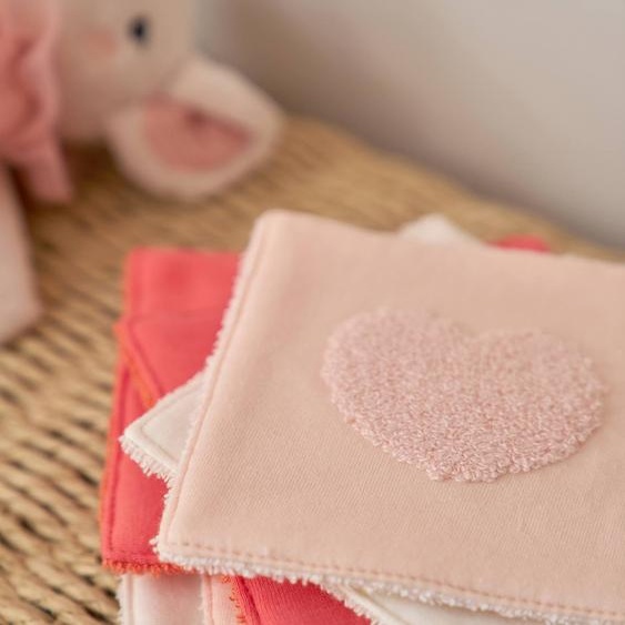 Lot 6 lingettes éponge mon coeur
