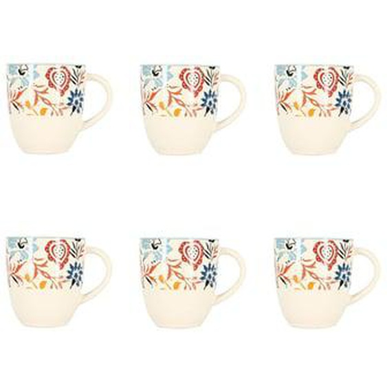 Lot 6 mugs jaipur 350ml en gres