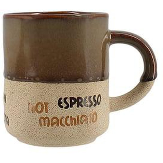 Lot 6 mugs macchiato 20cl en ceramiques 3 couleurs assorties
