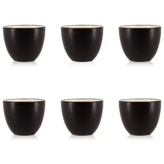 Lot 6 tasses balata 13cl en autres ceramiques jaune et marron