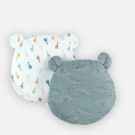 Lot Coussin Ergonomique + 2 Housses Et Bleu