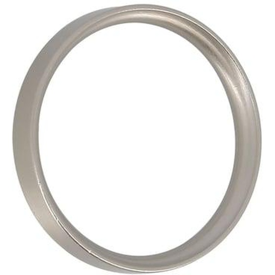 Lot de 10 anneaux plats en métal D52 mm chrome mat