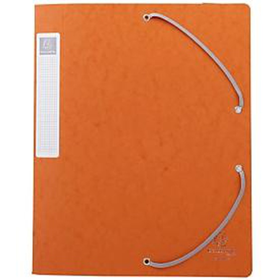 Lot de 10 - EXACOMPTA Boite de classement Cartobox Dos 40mm Carte lustrée - A4 - Orange