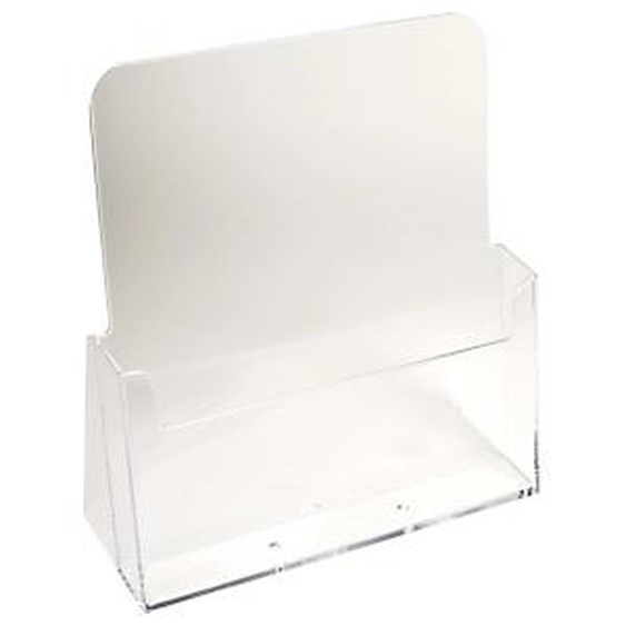 Lot de 10 - EXACOMPTA Distributeur de prospectus 1 compartiment A4 - Cristal