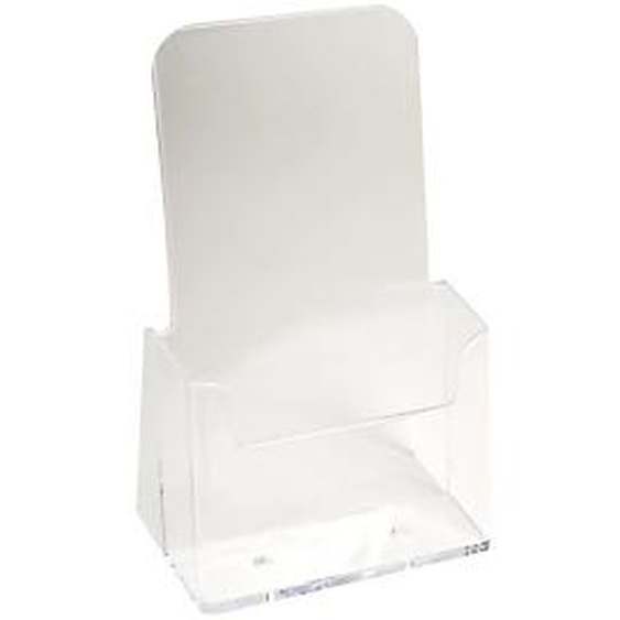Lot de 10 - EXACOMPTA Distributeur de prospectus 1 compartiment DL (10X21cm) - Cristal