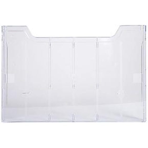 Lot de 10 - EXACOMPTA Élément simple horizontal A4 - Cristal