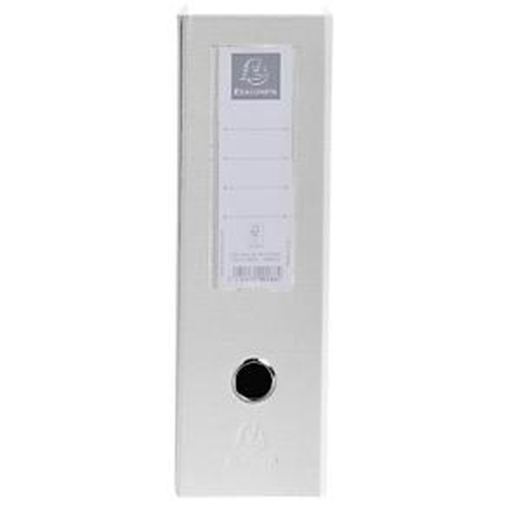 Lot de 10 - EXACOMPTA Porte-revues PP - Dos 100mm - livrés à plat - 23x31cm - Blanc