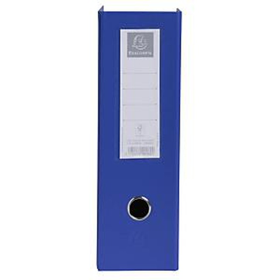 Lot de 10 - EXACOMPTA Porte-revues PP - Dos 100mm - livrés à plat - 23x31cm - Bleu foncé