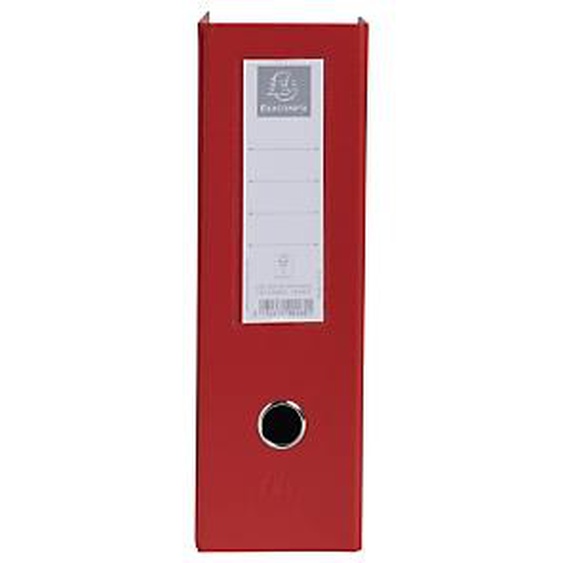 Lot de 10 - EXACOMPTA Porte-revues PP - Dos 100mm - livrés à plat - 23x31cm - Rouge