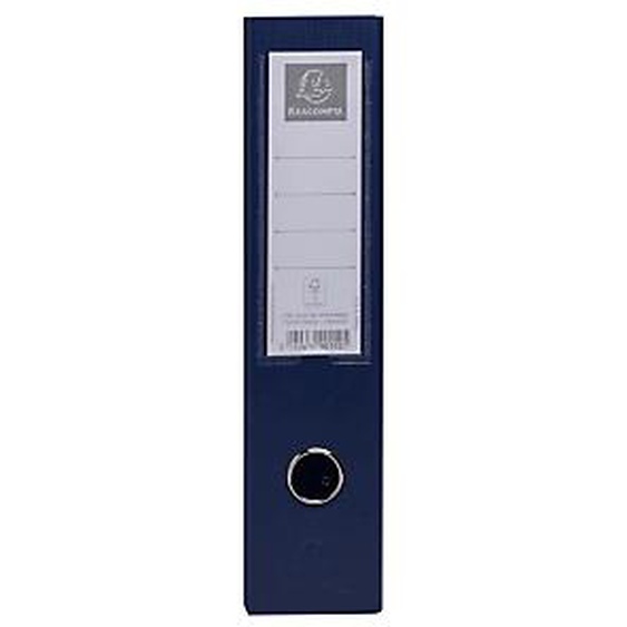 Lot de 10 - EXACOMPTA Porte-revues PP - Dos 70mm - livrés à plat - 23x31cm - Bleu foncé