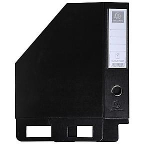 Lot de 10 - EXACOMPTA Porte-revues PP - Dos 70mm - livrés à plat - 23x31cm - Noir