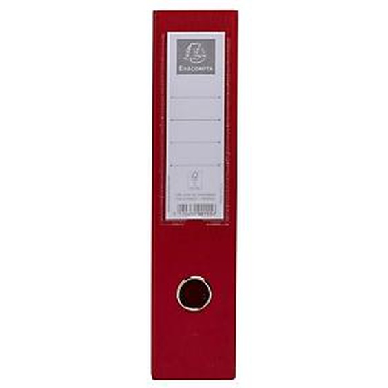 Lot de 10 - EXACOMPTA Porte-revues PP - Dos 70mm - livrés à plat - 23x31cm - Rouge