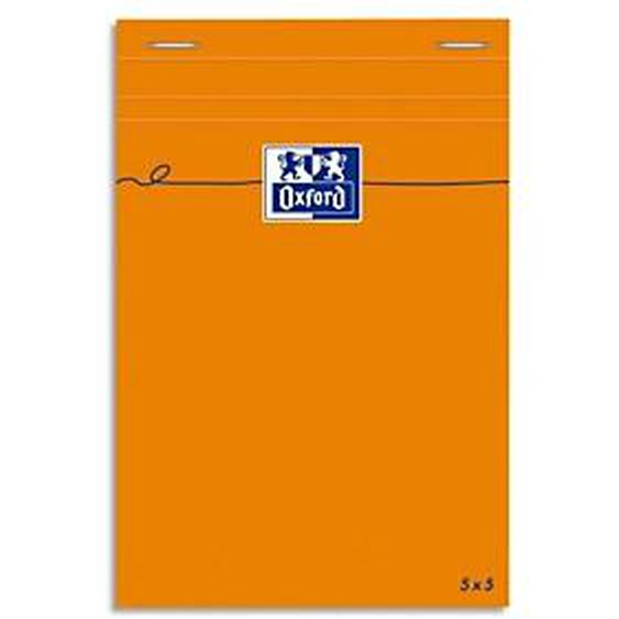 Lot de 10 - OXFORD Bloc IDEA format 11 x 17 cm 80 grammes réglure 5x5 301205