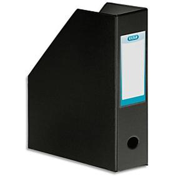 Lot de 10 - OXFORD Porte-revues en PVC soudé, dos de 10 cm 32x24cm, livré à plat. Coloris Noir