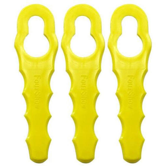 Dpzo - Lot de 100 Lames de Rechange compatible pour Ryobi Coupe Bordure, Têtes Double Lames Dentelées RAC155 RAC157 RAC158