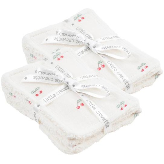 Lot De 12 Lingettes Lavables Coton Bio Cerises