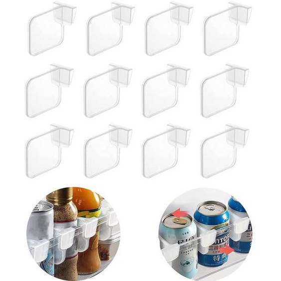 Lot de 12 paniers de rangement en plastique, répartiteurs despace, séparateurs de tiroirs portables, séparateurs de réfrigérateur