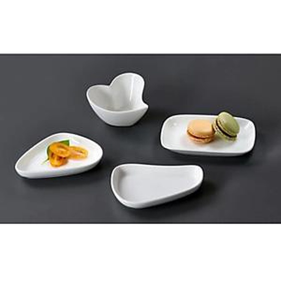 Lot de 12 - RITZENHOFF & BREKER Bol à sauce GUSTO forme de rein, blanc