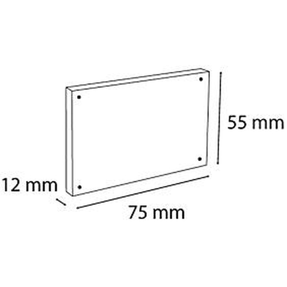 Lot de 15 - EXACOMPTA Lot de 3 porte-visuels avec fermeture magnétique A8 - Cristal