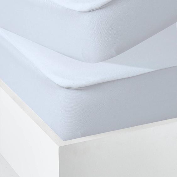 Lot de 2 alèses microfibre anti-acariens traité Bi-ome® blanc