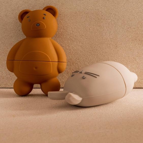 Lot de 2 animaux de bain Duncan blanc