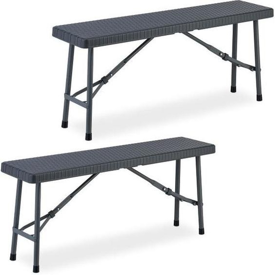 lot de 2 bancs à bière 102 cm