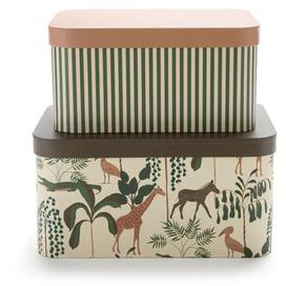 Lot de 2 boites de rangement en carton, Sehatra