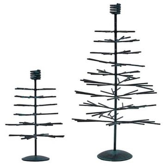 Lot de 2 bougeoirs en cuivre Tree