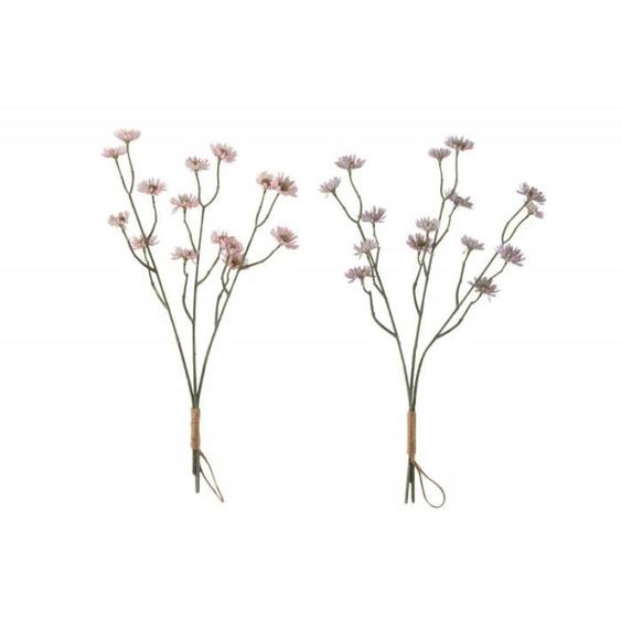 Lot de 2 bouquets de fleurs artificielles aster rose et mauve 54cm  Mauve