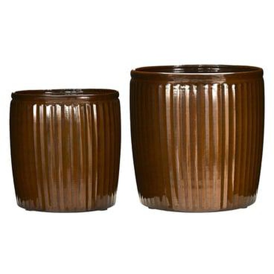 Lot de 2 cache-pots Groove