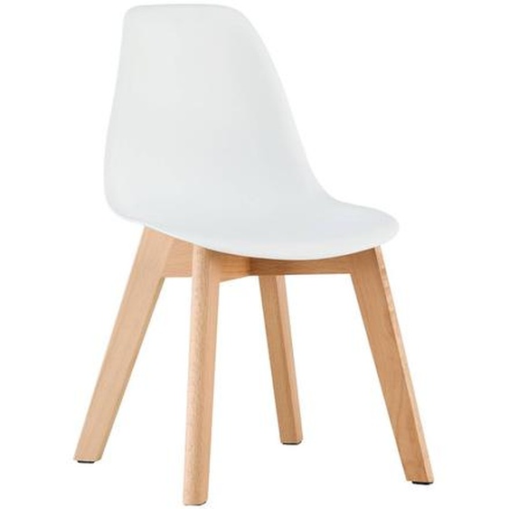 Lot De 2 Chaises Scandinaves Pour Enfant Bois De Hêtre - Nils Kid Blanc