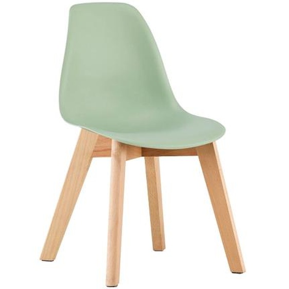 Lot De 2 Chaises Scandinaves Pour Enfant Bois De Hêtre - Nils Kid Vert Clair