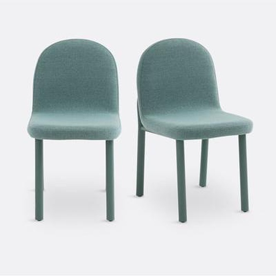 Lot de 2 chaises tissu texturé, Polly
