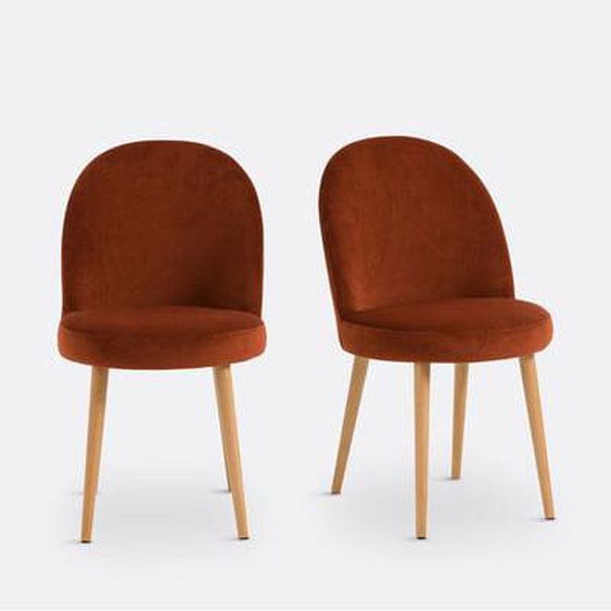 Lot de 2 chaises velours, Inès