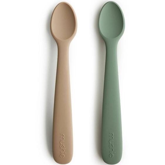 Lot De 2 Cuillères En Silicone Beige, Vert