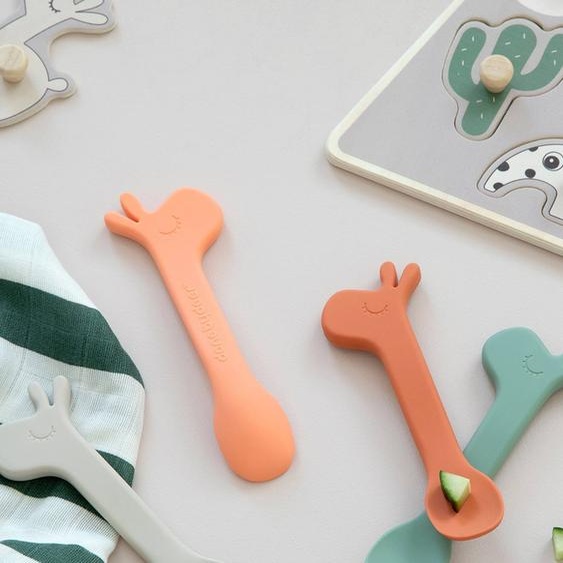 Lot de 2 cuillères en silicone Lalee vert