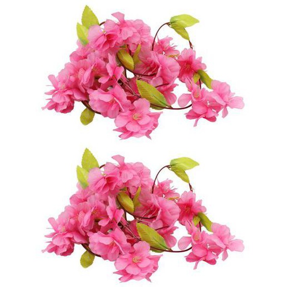 Lot de 2 décorations de glycine artificielles en soie, belle vigne artificielle dintérieur