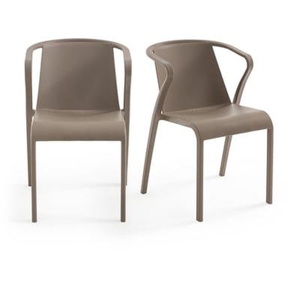 Lot de 2 fauteuils en polypropylène, Predsida
